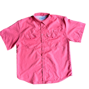 Clearwater Outfitters Men's Vented Button Up Short Sleeve Shirt Size XXL #243391